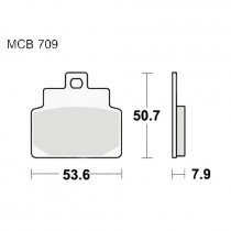 Колодки тормозные TRW Lucas MCB709SRM