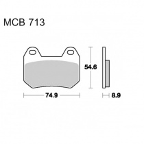 Колодки тормозные TRW Lucas MCB713