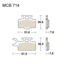 Колодки тормозные TRW Lucas MCB714EC