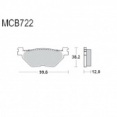 Колодки тормозные TRW Lucas MCB722
