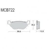 Колодки тормозные TRW Lucas MCB722SRM