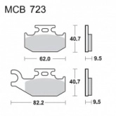 Колодки тормозные TRW Lucas MCB723SI