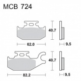 Колодки тормозные TRW Lucas MCB724
