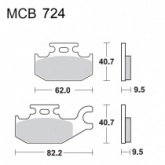 Колодки тормозные TRW Lucas MCB724SI