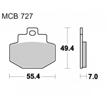 Колодки тормозные TRW Lucas MCB727