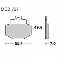 Колодки тормозные TRW Lucas MCB727SRM