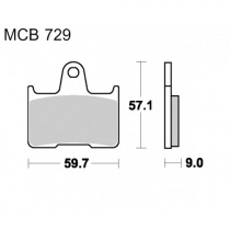 Колодки тормозные TRW Lucas MCB729SH