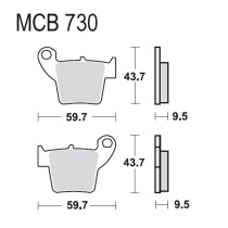 Колодки тормозные TRW Lucas MCB730EC