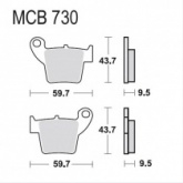Колодки тормозные TRW Lucas MCB730RSI