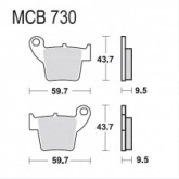 Колодки тормозные TRW Lucas MCB730RSI