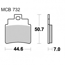 Колодки тормозные TRW Lucas MCB732SI