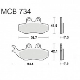 Колодки тормозные TRW Lucas MCB734