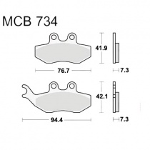 Колодки тормозные TRW Lucas MCB734EC