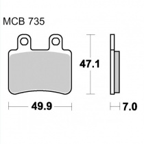 Колодки тормозные TRW Lucas MCB735EC
