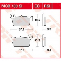 Колодки тормозные TRW Lucas MCB739RSI