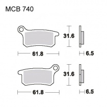 Колодки тормозные TRW Lucas MCB740EC