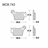 Колодки тормозные TRW Lucas MCB743EC