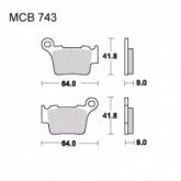 Колодки тормозные TRW Lucas MCB743EC