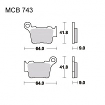 Колодки тормозные TRW Lucas MCB743EC