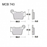 Колодки тормозные TRW Lucas MCB743RSI