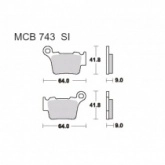 Колодки тормозные TRW Lucas MCB743SI