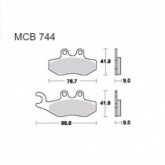 Колодки тормозные TRW Lucas MCB744EC