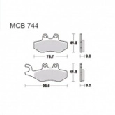 Колодки тормозные TRW Lucas MCB744EC