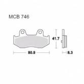 Колодки тормозные TRW Lucas MCB746
