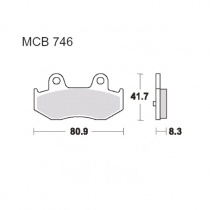 Колодки тормозные TRW Lucas MCB746