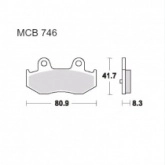 Колодки тормозные TRW Lucas MCB746SRM