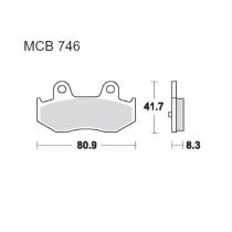 Колодки тормозные TRW Lucas MCB746SRM