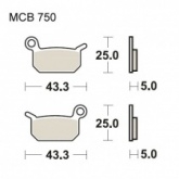Колодки тормозные TRW Lucas MCB750SI