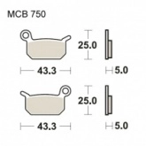 Колодки тормозные TRW Lucas MCB750SI