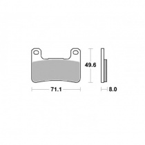 Колодки тормозные TRW Lucas MCB752SCR