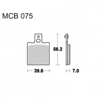 Колодки тормозные TRW Lucas MCB75SI