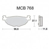 Колодки тормозные TRW Lucas MCB768