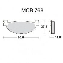 Колодки тормозные TRW Lucas MCB768