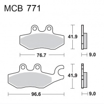 Колодки тормозные TRW Lucas MCB771SRM
