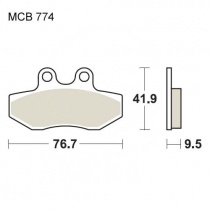 Колодки тормозные TRW Lucas MCB774