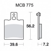 Колодки тормозные TRW Lucas MCB775