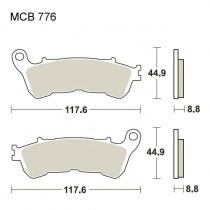 Колодки тормозные TRW Lucas MCB776