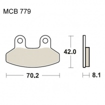 Колодки тормозные TRW Lucas MCB779