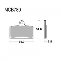 Колодки тормозные TRW Lucas MCB780SV