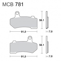 Колодки тормозные TRW Lucas MCB781SV