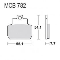 Колодки тормозные TRW Lucas MCB782SRM