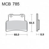 Колодки тормозные TRW Lucas MCB785