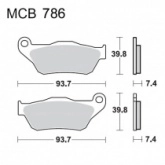 Колодки тормозные TRW Lucas MCB786