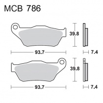 Колодки тормозные TRW Lucas MCB786