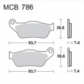 Колодки тормозные TRW Lucas MCB786SRM