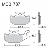 Колодки тормозные TRW Lucas MCB787SI